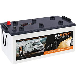 EXAKT Solarbatterie 280Ah 12V Wohnmobil Antrieb Versorgung Boot