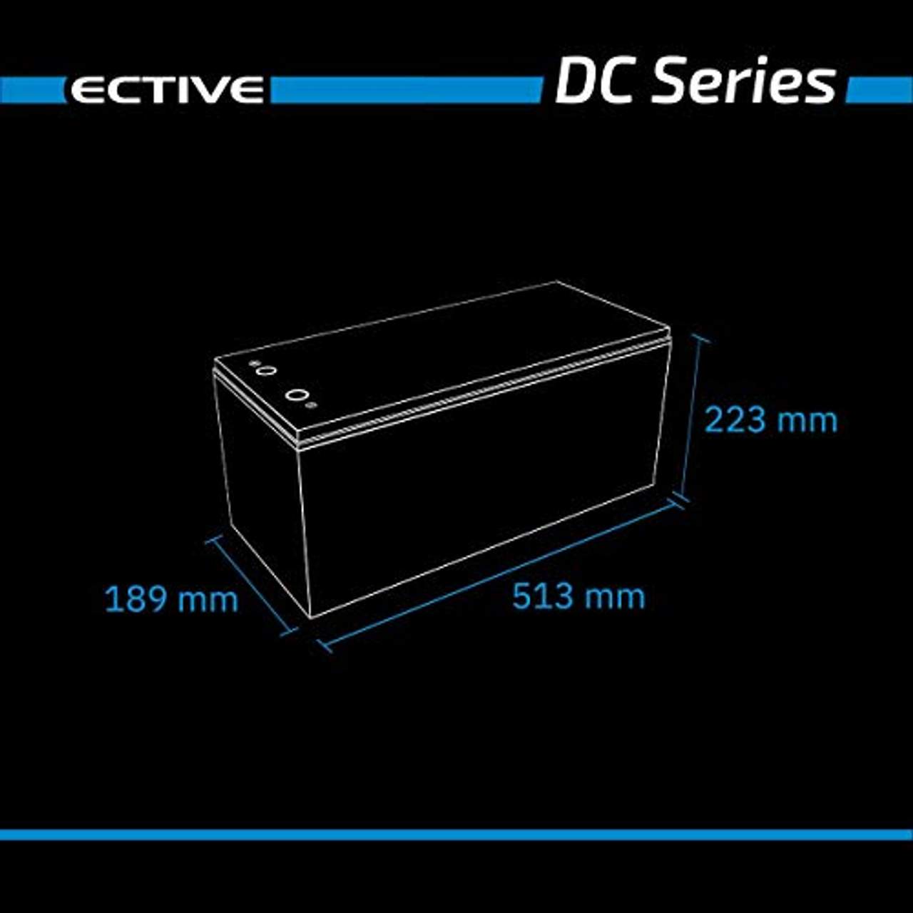 ECTIVE 150Ah 12V AGM-Batterie DC 150 Vrla Versorgungsbatterie