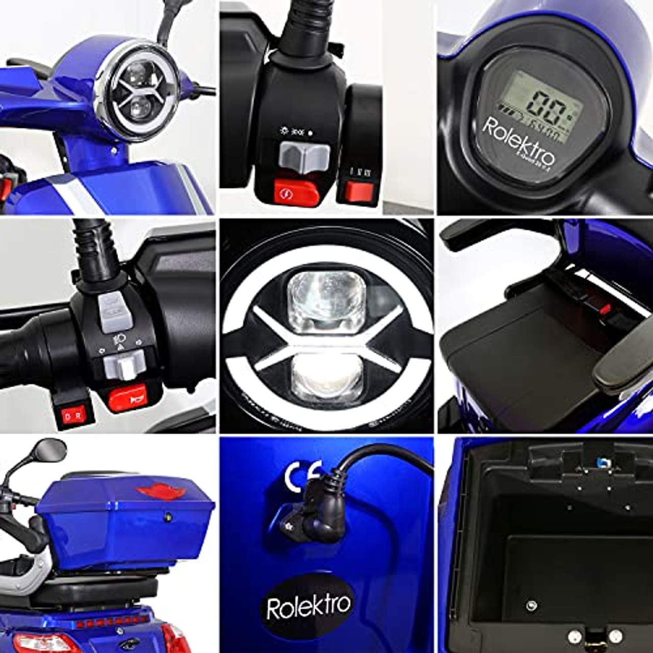 Rolektro E-Quad 25 V.2 Elektromobil Blau