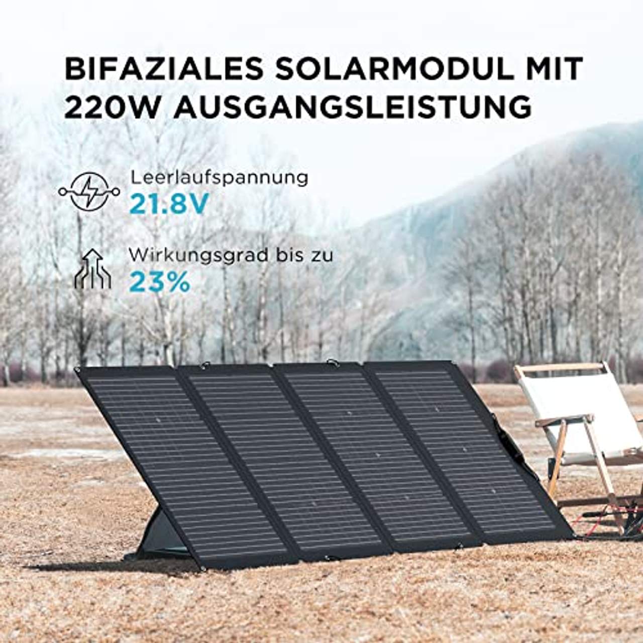 ECOFLOW Solarpanel 220 W (+ 155 W)