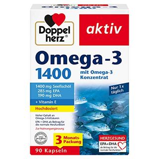 Doppelherz Omega-3 1400 mg Hochdosiertes Omega-3-Konzentrat plus Vitamin E