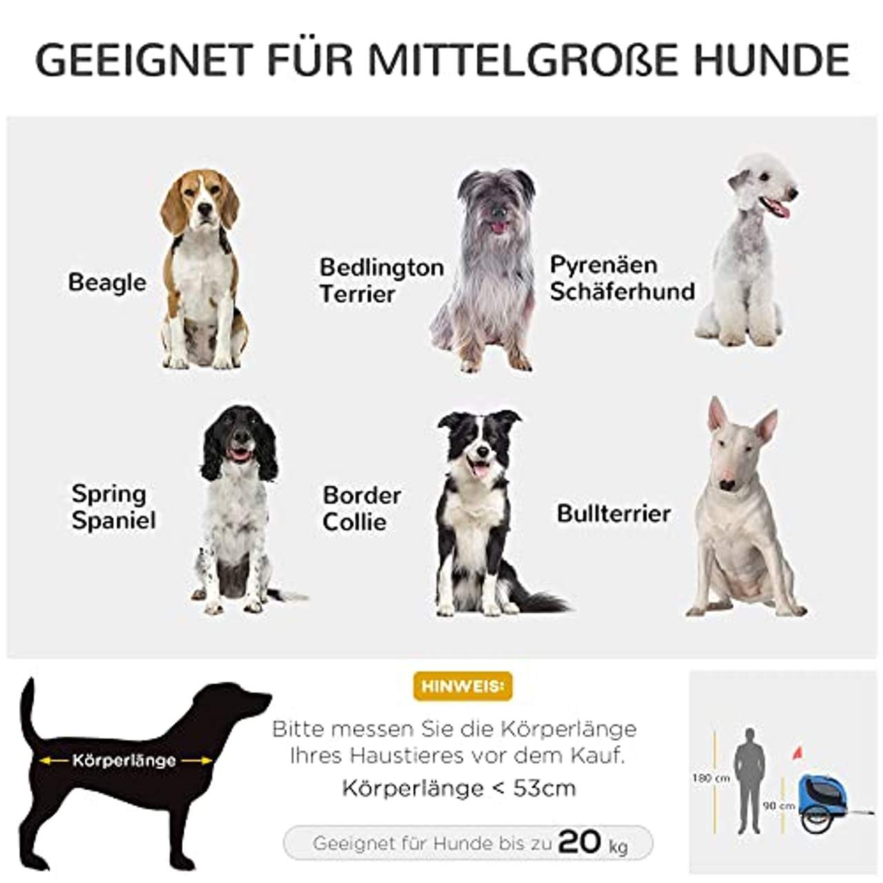 Pawhut Hundeanhänger