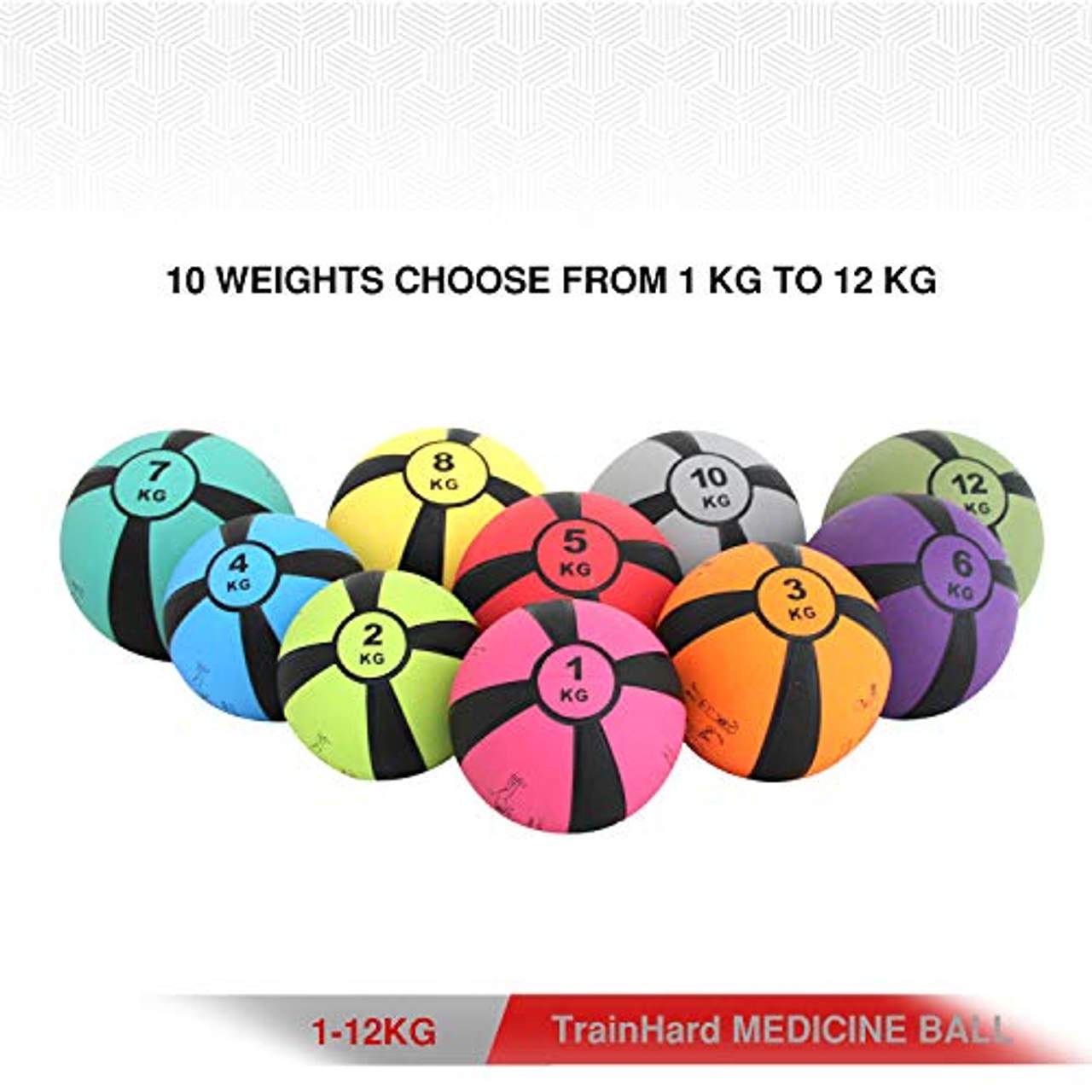 TrainHard Medizinball 1-12 kg