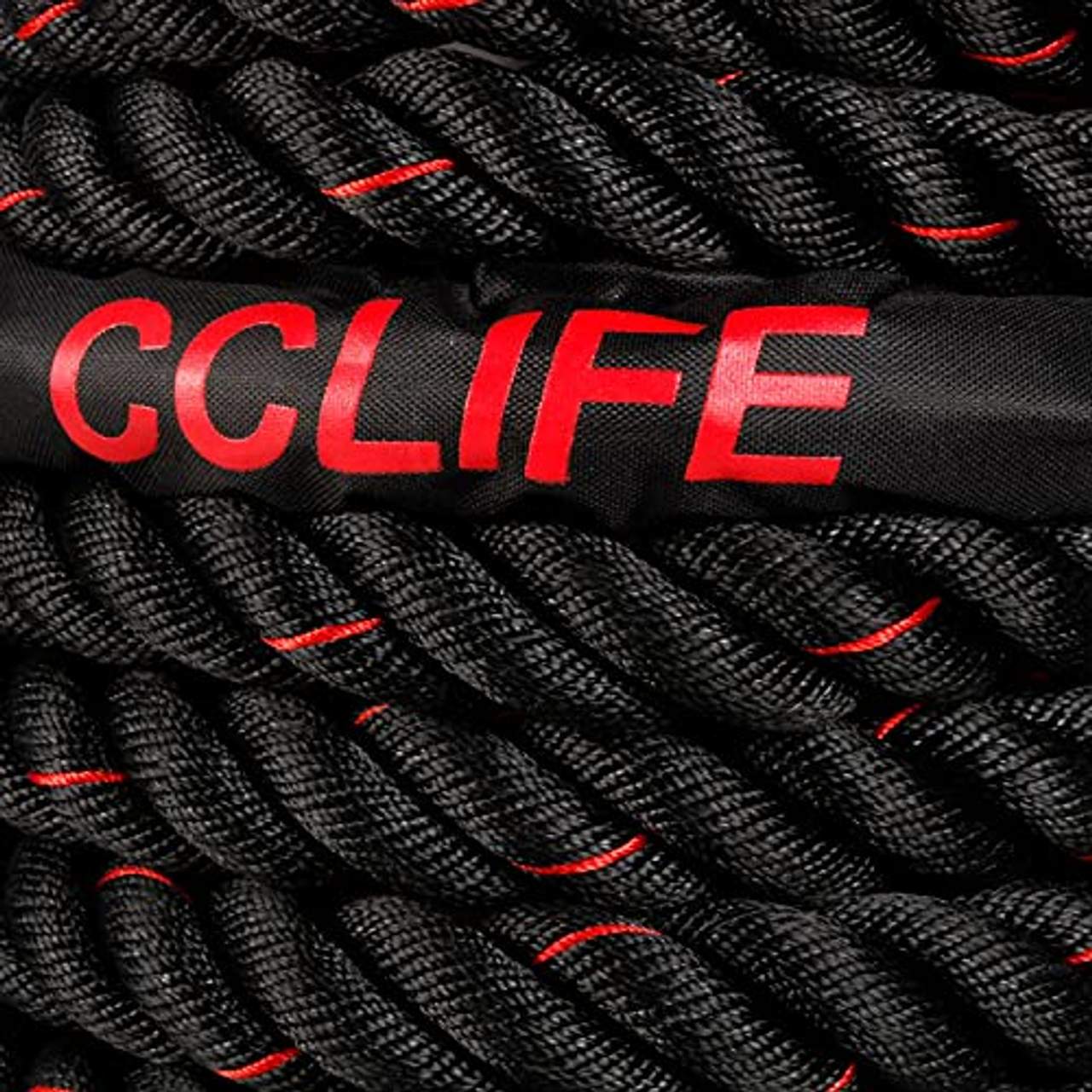 CCLIFE Battle Ropes Schlachtseil 9m 12m 15m Ø38mm Trainingsseil Fitnessseil
