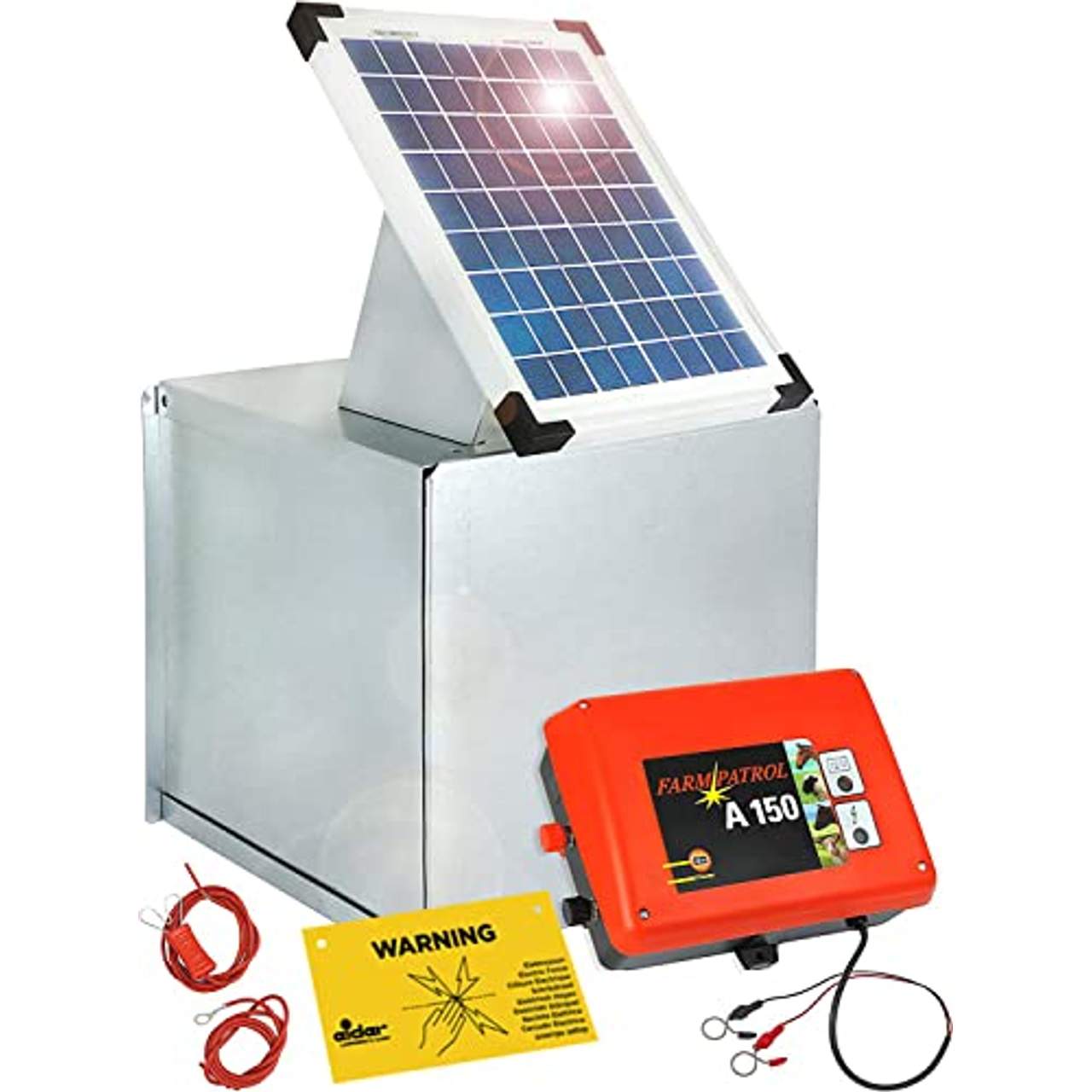 Weidezaungerät SOLAR-Set: 10W Solar Box & 12V Weidezaungerät A 150