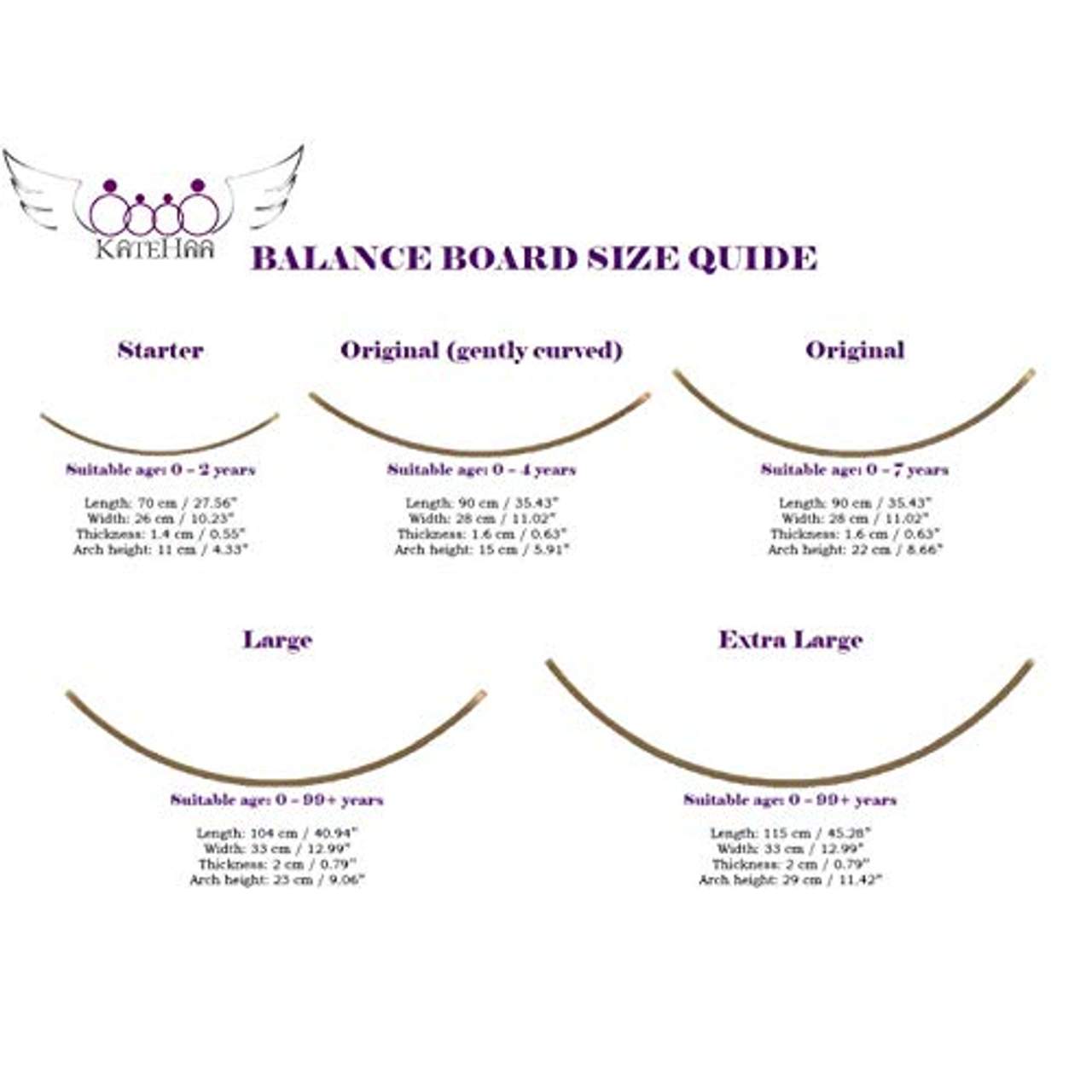 KateHaa Ocean Wooden Balance Board