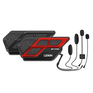LEXIN ET-COM Motorrad-Bluetooth-Headset 2Stück