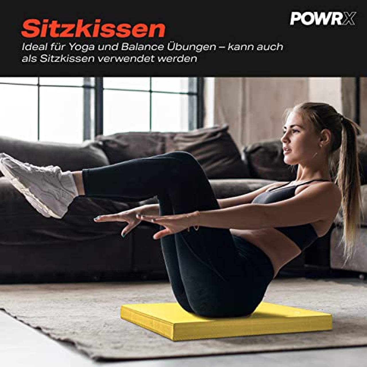 POWRX Balance Pad Sitzkissen/Kissen Yoga Pilates