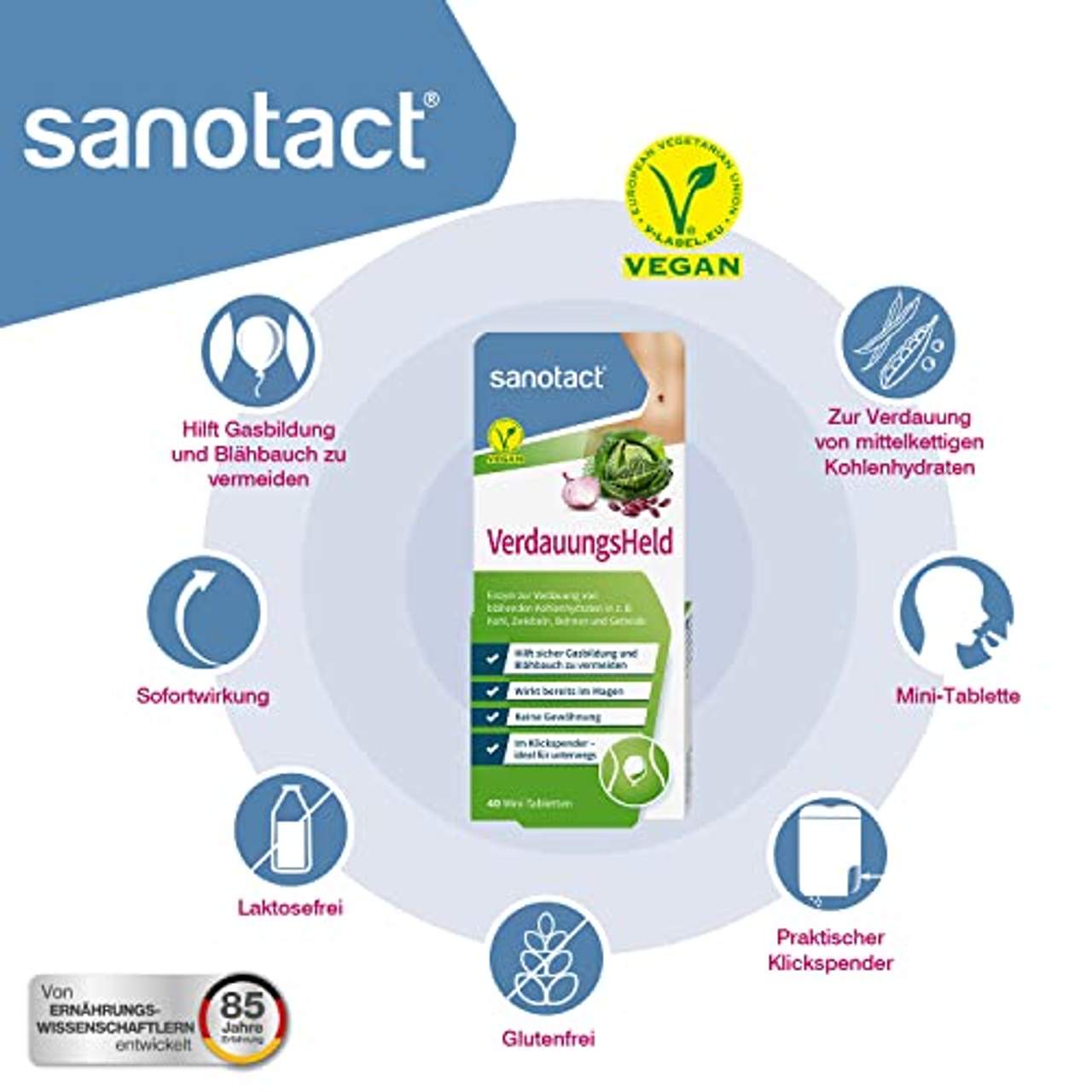 sanotact VerdauungsHeld 40 Mini-Tabletten