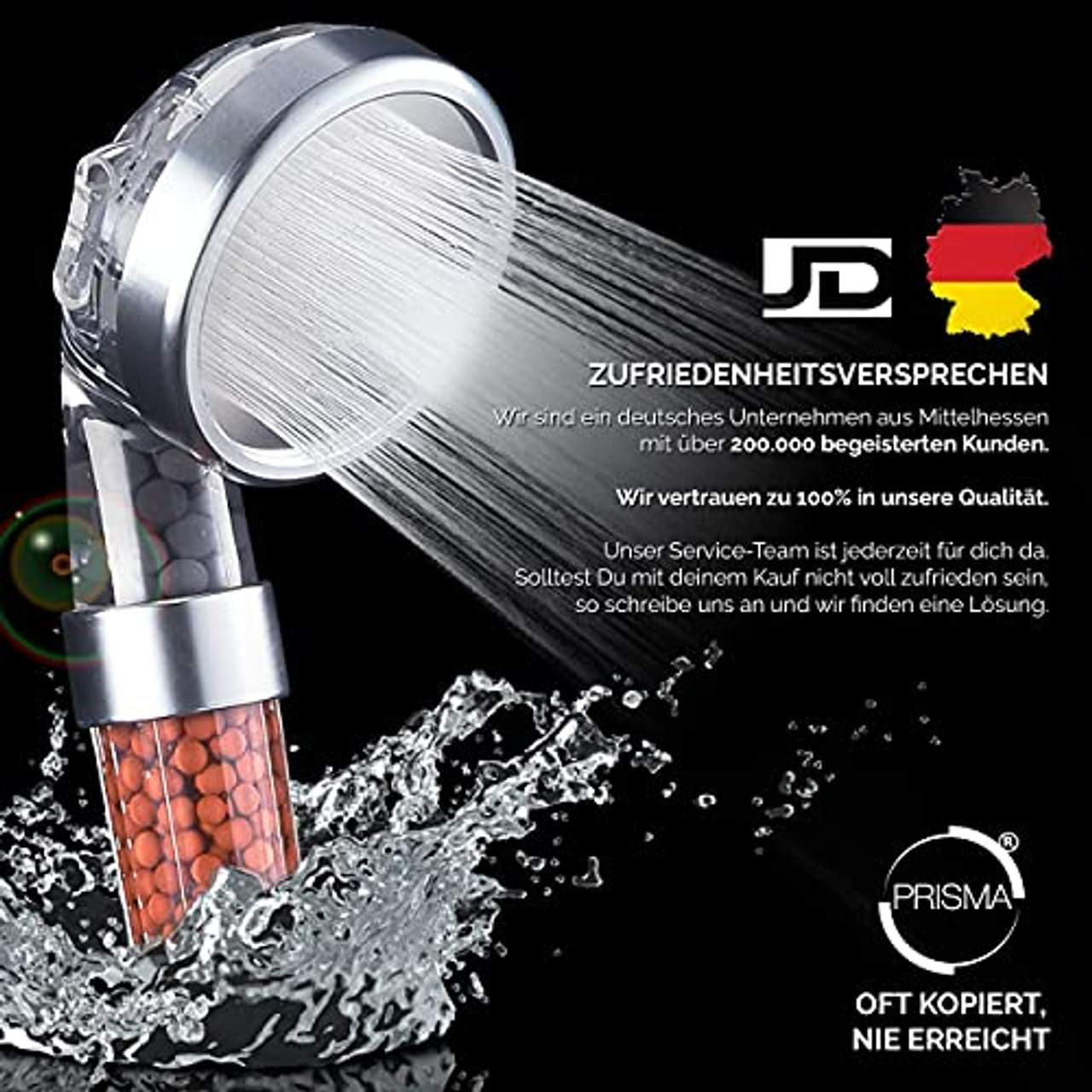 Prisma Premium Duschkopf Handbrause wassersparend