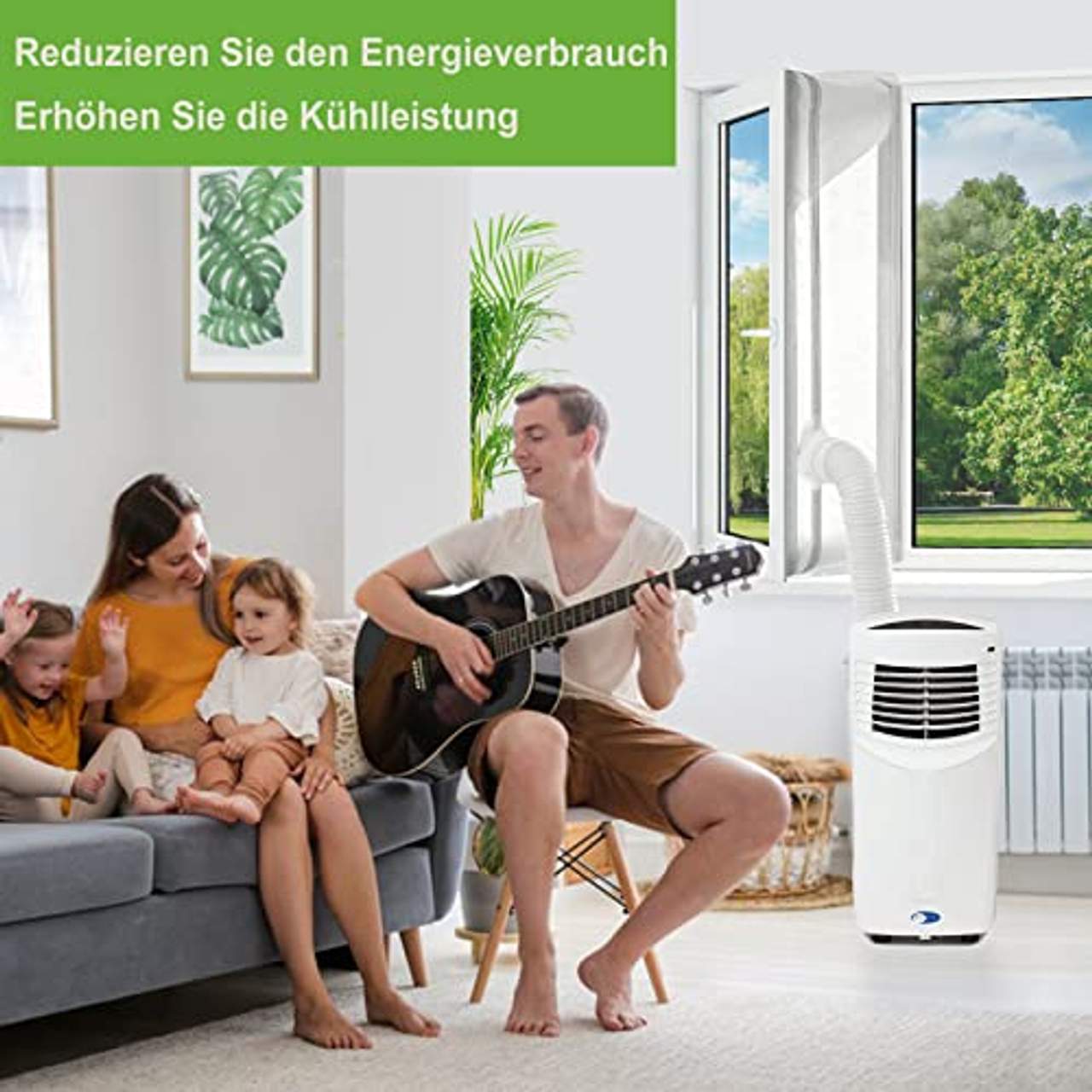 Maylove Fensterabdichtung für Mobile Klimageräte Klimaanlagen Wäschetrockner und Ablufttrockner