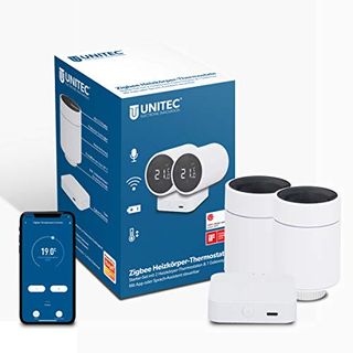 Unitec 30945 Smart Heizkörper-Thermostat Starter Set 2+1