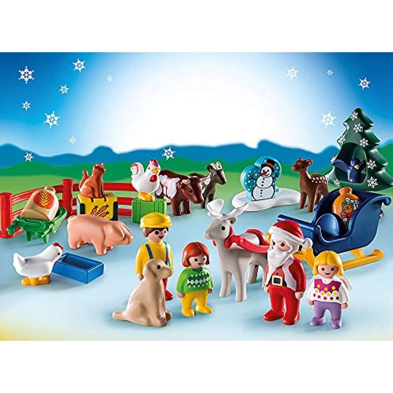 Playmobil 9009 1.2.3 Adventskalender Weihnacht auf dem Bauernhof