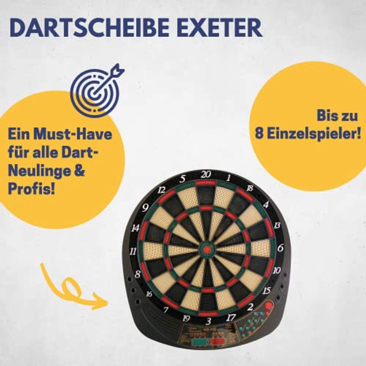 Best Sporting elektronische Dartscheibe Exeter Dartboard