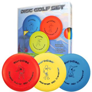 Eurodisc Disc Golf Einsteiger-Starterset SQU ROT Putter Midrange Driver