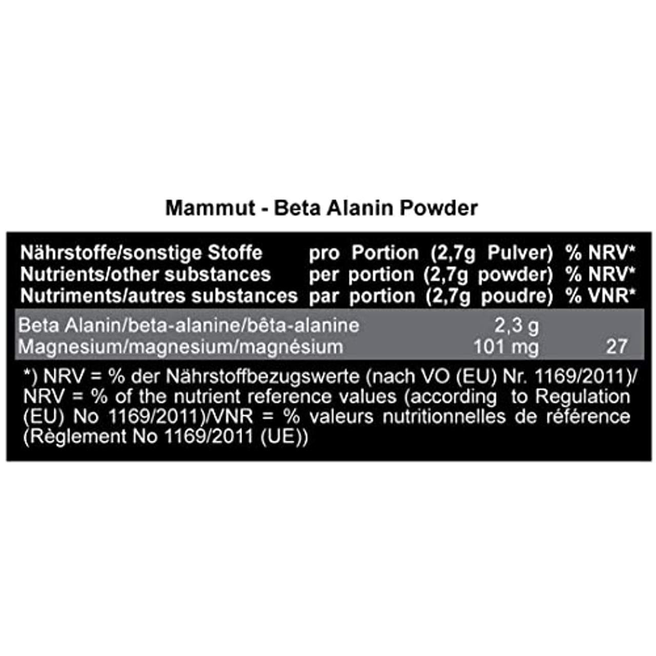 Mammut Beta Alanin Powder