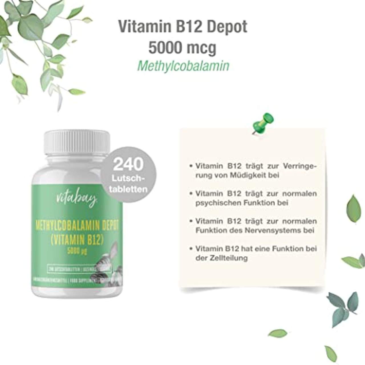 Vitabay Vitamin B12 Depot 5000 mcg