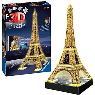 Ravensburger 3D Puzzle Eiffelturm bei Nacht mit 216 Teilen