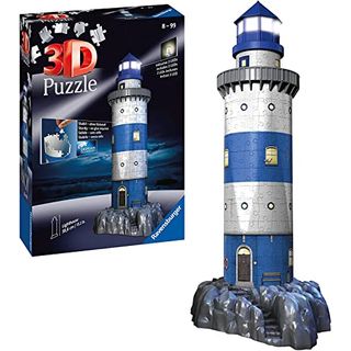 Ravensburger 3D Puzzle 12577 Leuchtturm bei Nacht
