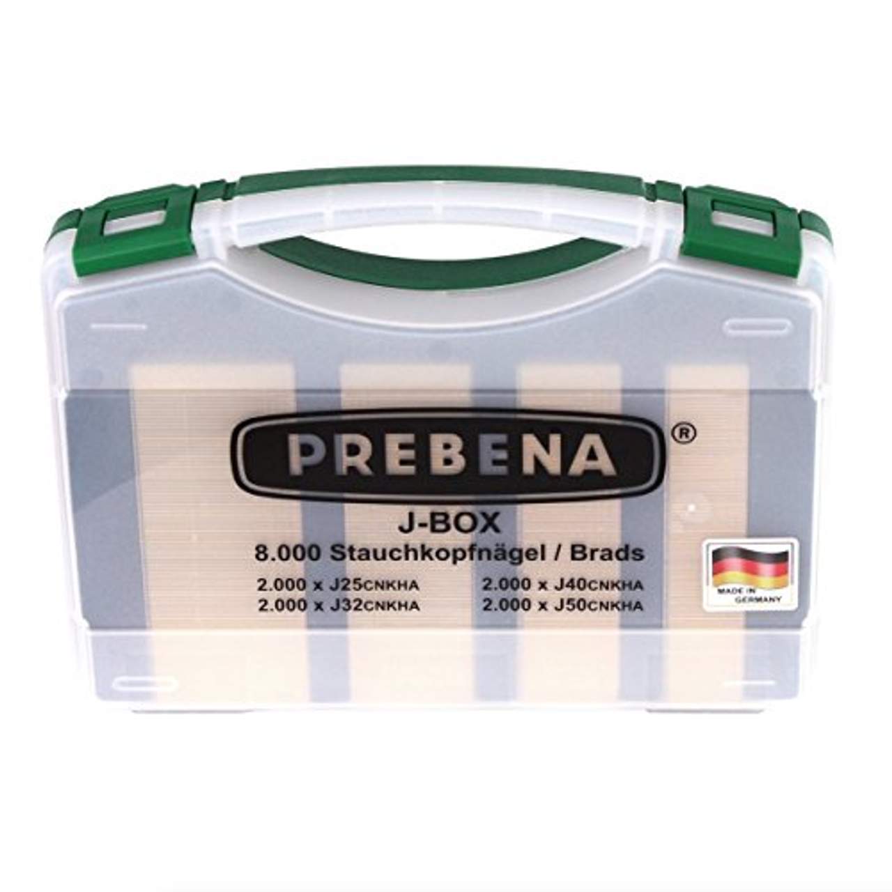 PREBENA 2XR-J50 Luftdruck Druckluftnagler im Transportkoffer