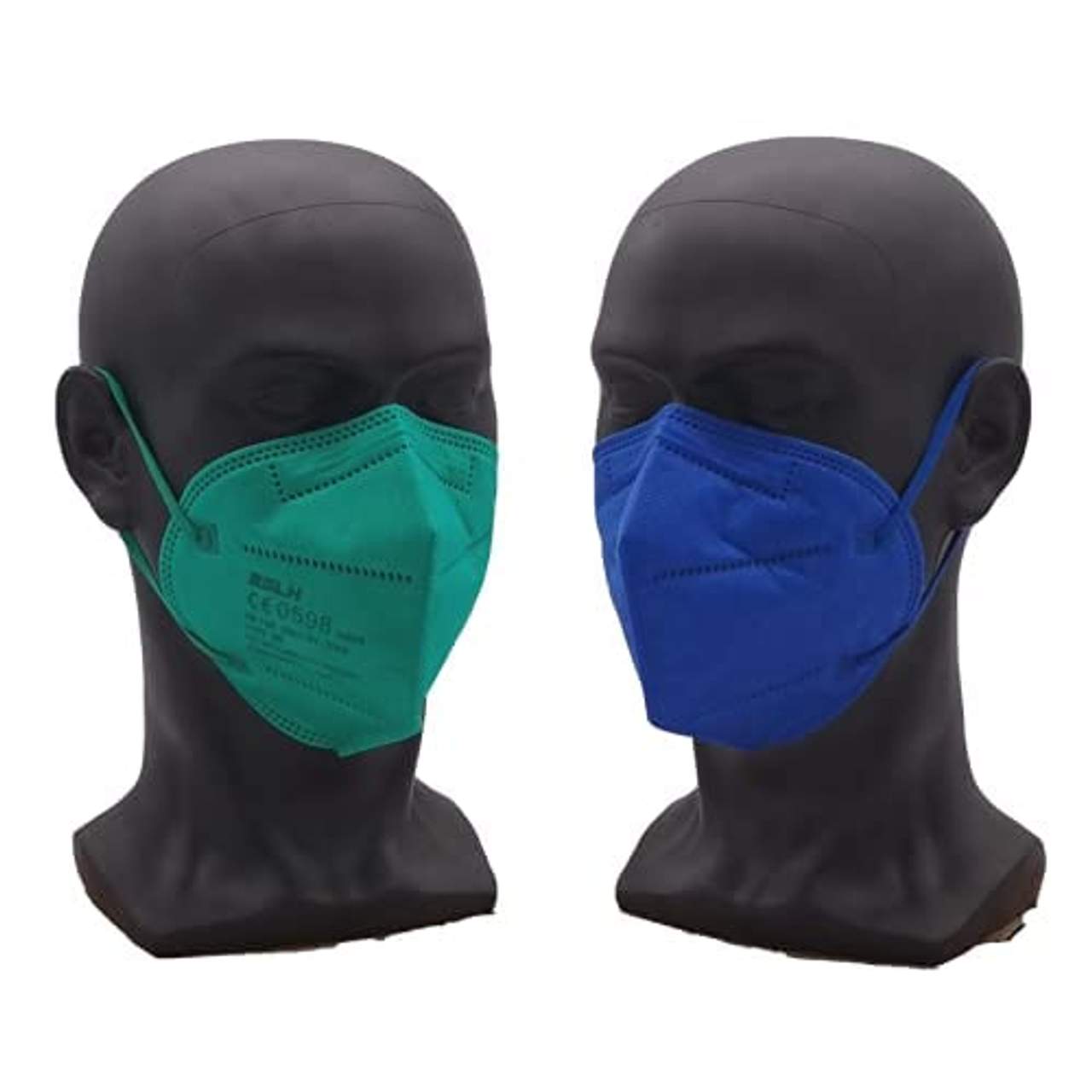20 Bunte FFP2 Masken farbig gemischt
