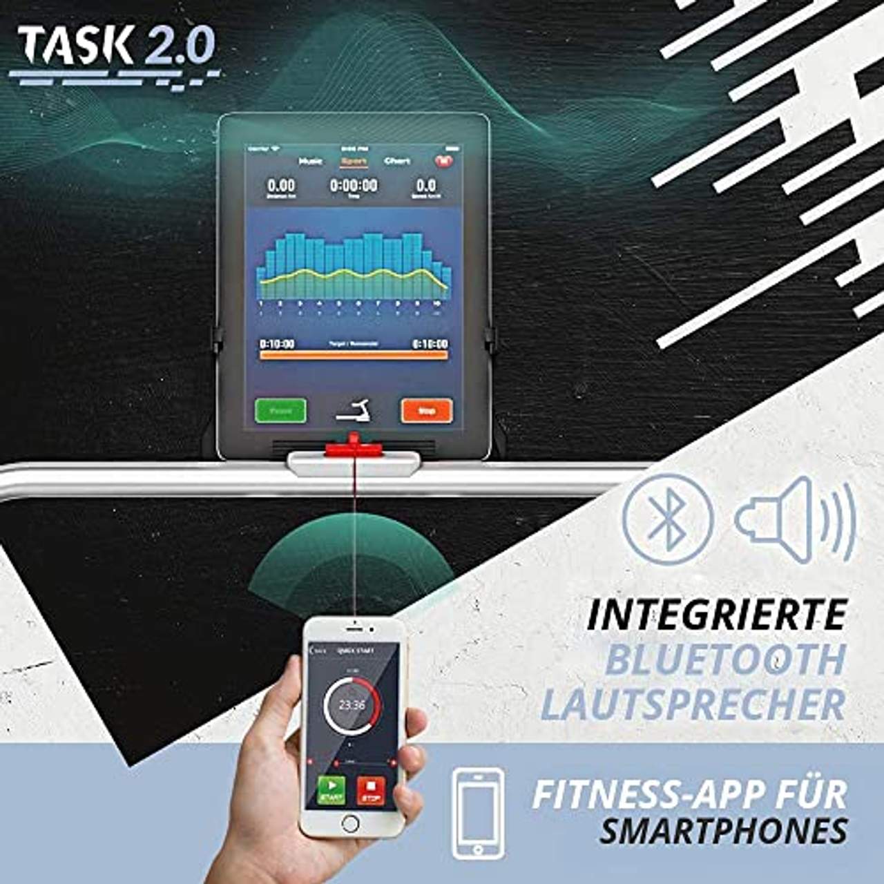 Bluefin Fitness Task 2.0 2-in-1 Laufband