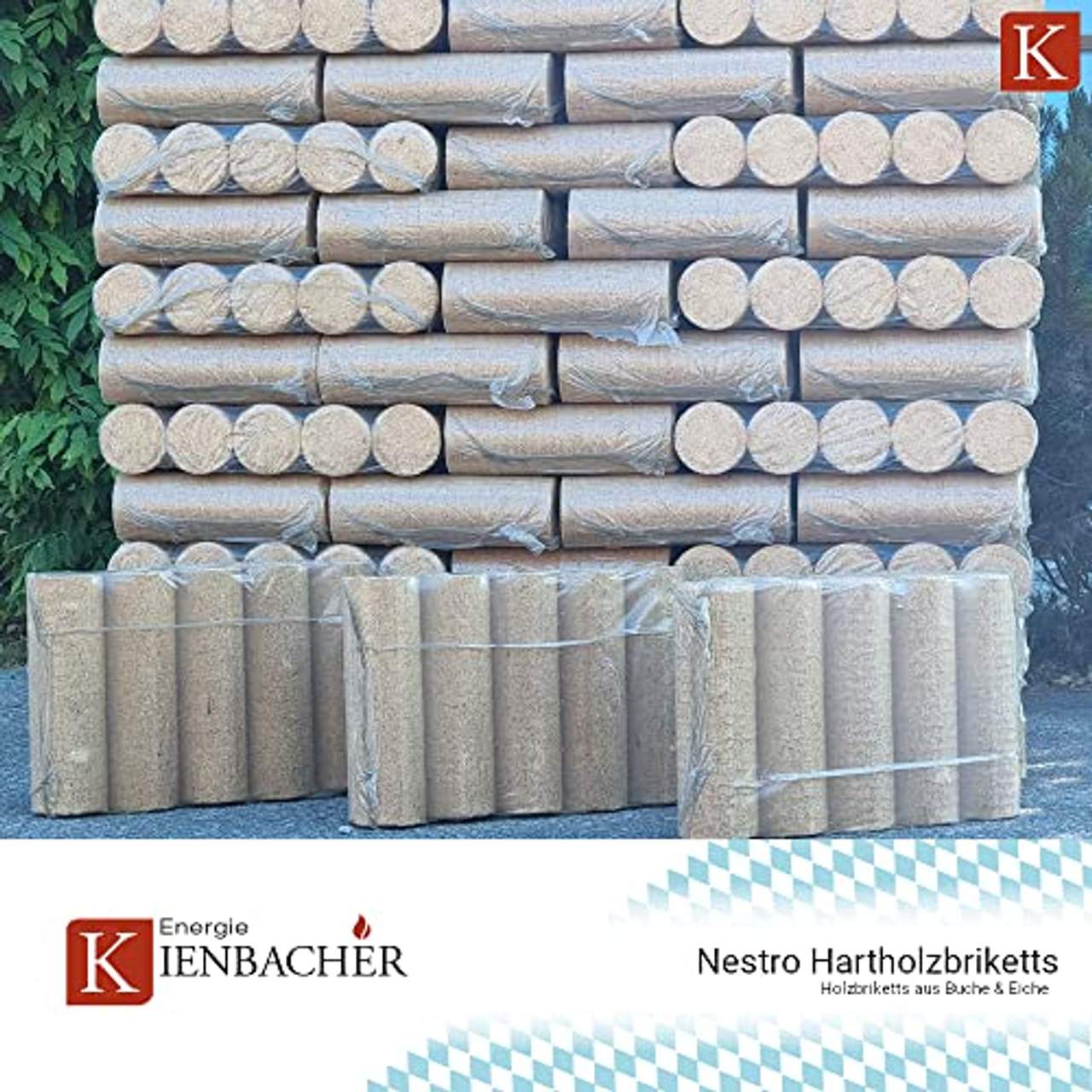500kg Palette Nestro Holzbriketts Hartholz Brenn Kamin Ofen Heiz Holz