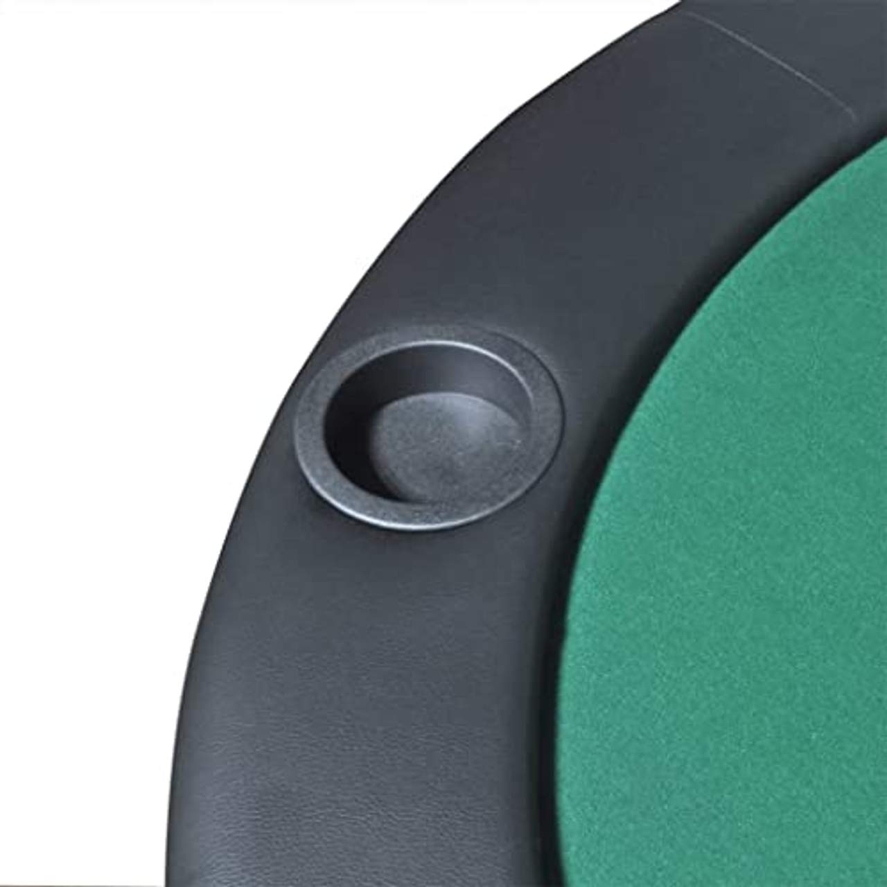vidaXL Faltbare Poker-Tischauflage für 10 Spieler Pokertischauflage Poker Grün