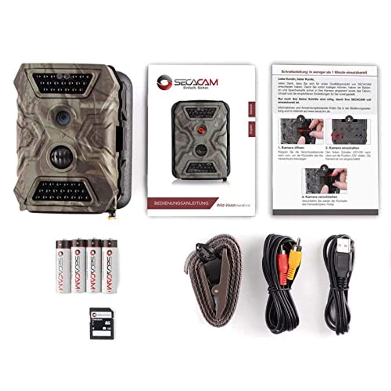 SECACAM Wild-Vision Wildkamera Premium Pack Full HD 5.0