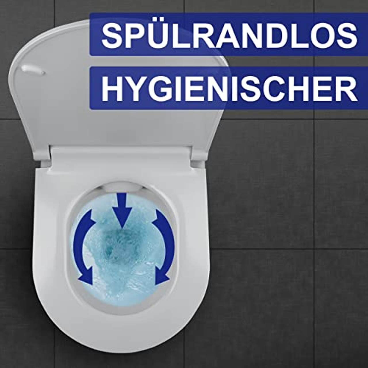 VILSTEIN Design Toilette Spülrandlos
