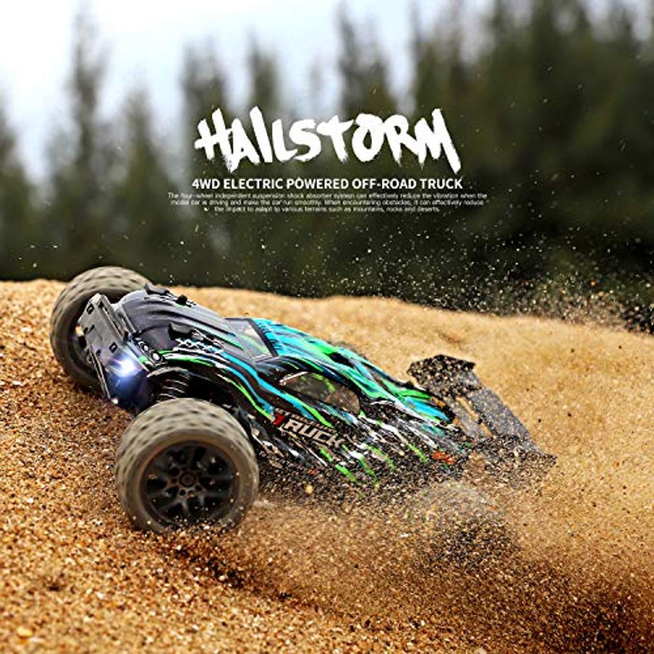 HAIBOXING Ferngesteuertes Auto 2,4 GHz 1:18 Proportional 4WD 36+ km/h Hobby RC Auto Offroad Monster RC Truck