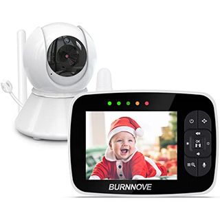 BURNNOVE Babyphone mit Kamera 3.5 Zoll Babyphone Baby Monitor 