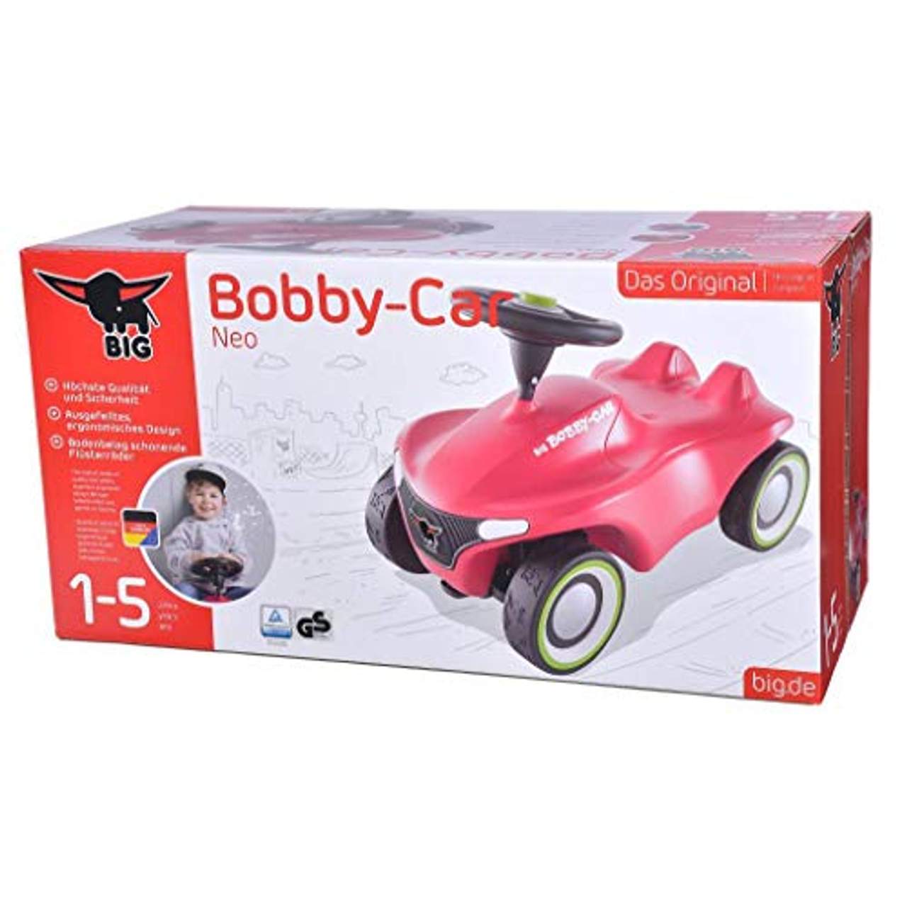 BIG-Bobby-Car Neo Pink Rutschfahrzeug