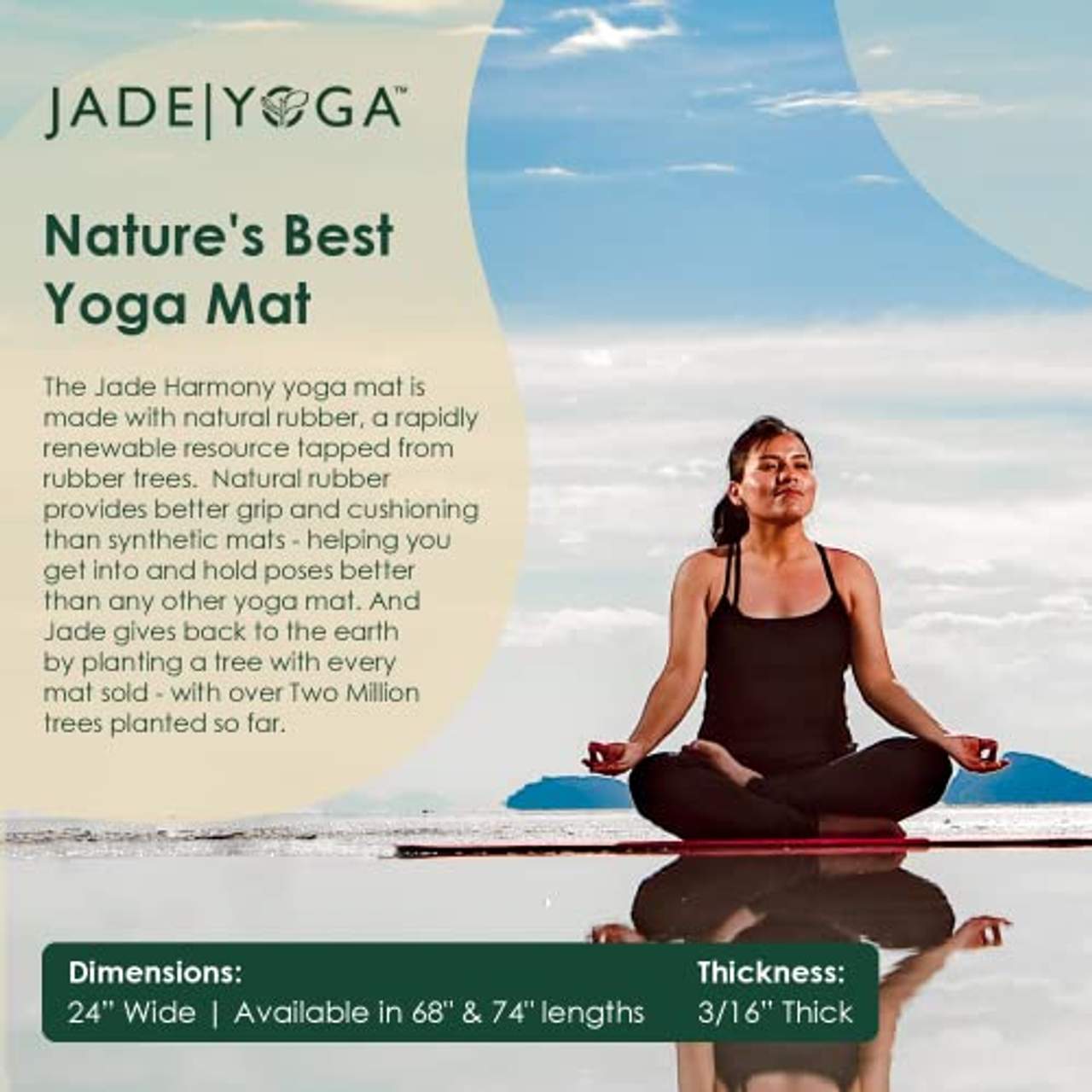 Jade Harmony Yogamatte lang
