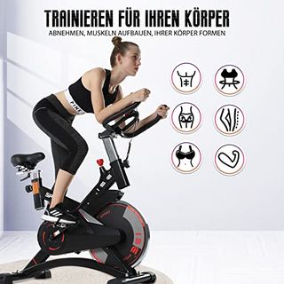 ISE Indoor Cycle Ergometer Heimtrainer 10kg Schwungrad