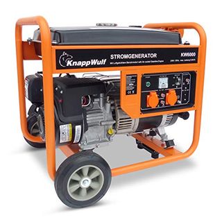 KnappWulf Stromerzeuger KW6000 1-Phasen Benzin Generator Notstromaggregat