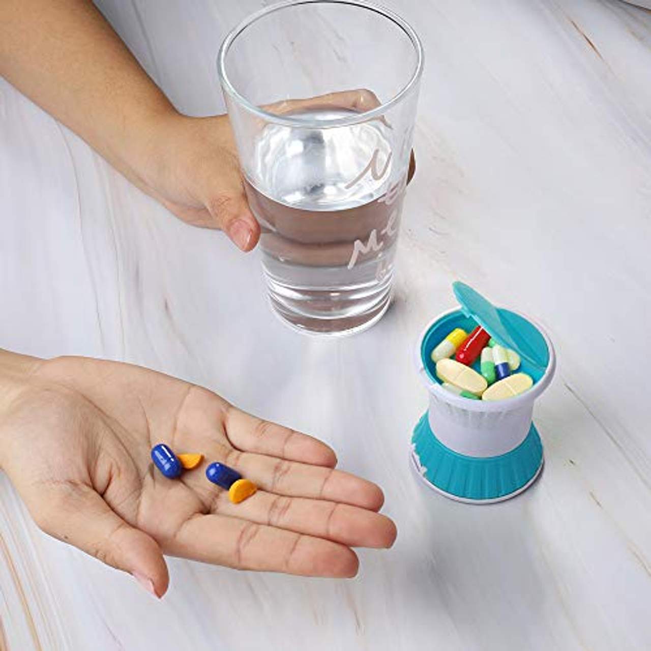 Opret 3 in 1 Tablettenteiler Tablettenmörser Tablettenschneider