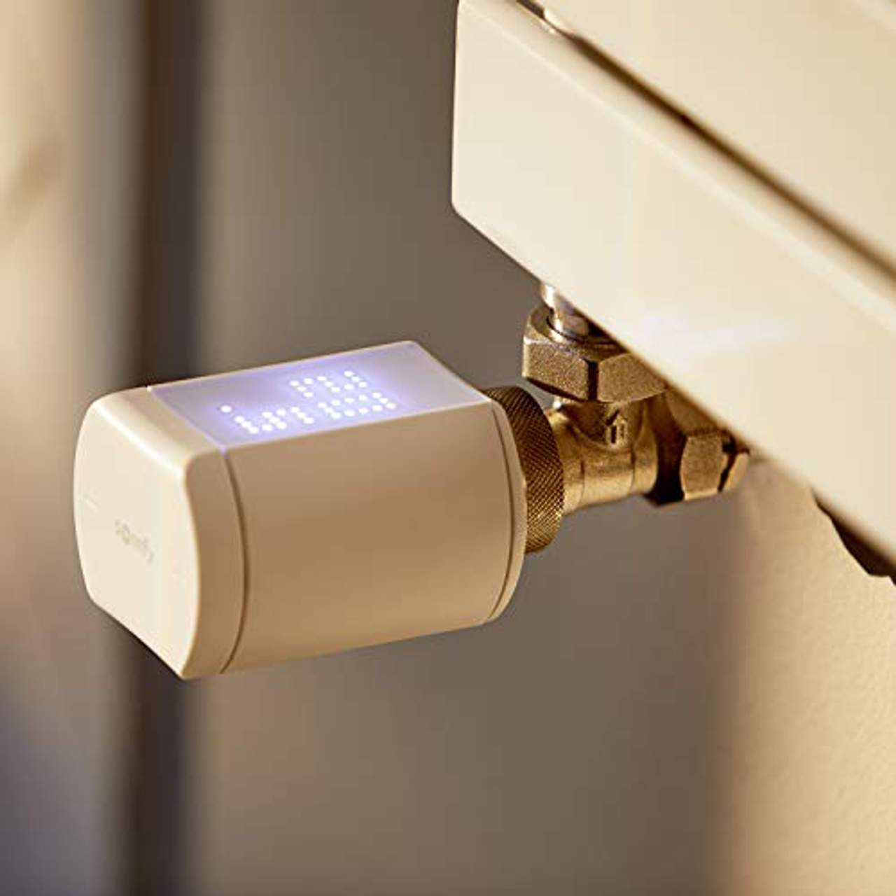Somfy 1870508 Heizkörper-Thermostat io Zur automatischen Regelung der Temperatur von Warmwasserheizkörpern