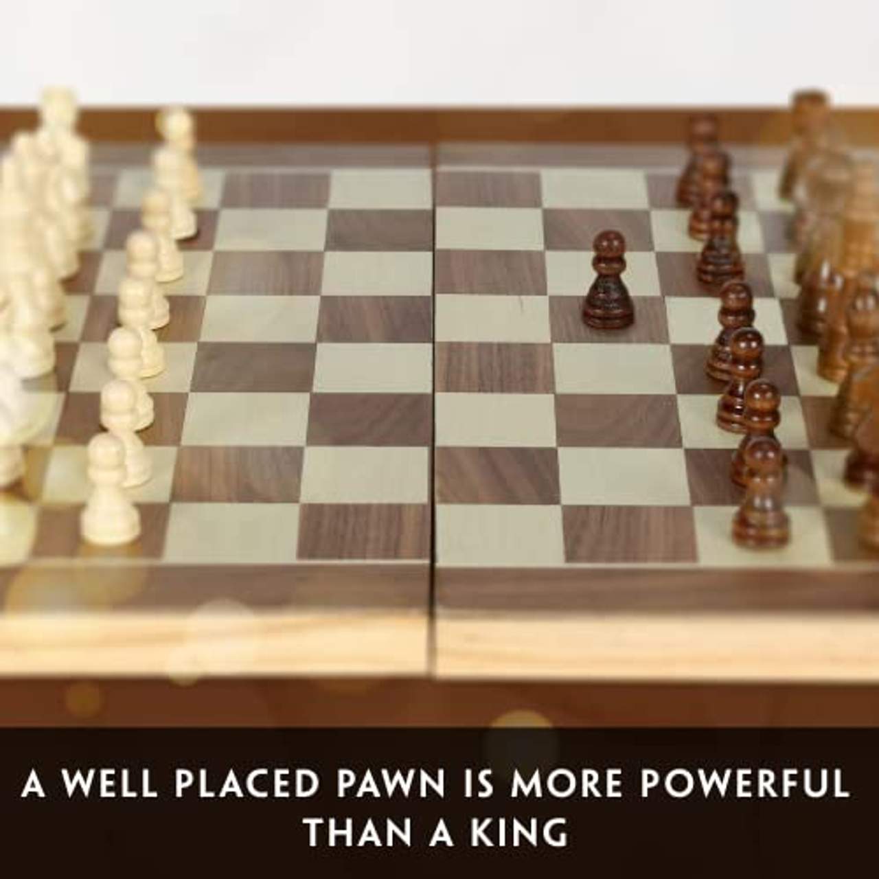aGreatLife Königliches Schachspiel aus Holz handgefertigt