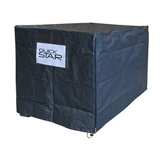 QUICK STAR Gitterbox Abdeckung 125x85x87cm Grau PE Gewebefolie Schutzhülle
