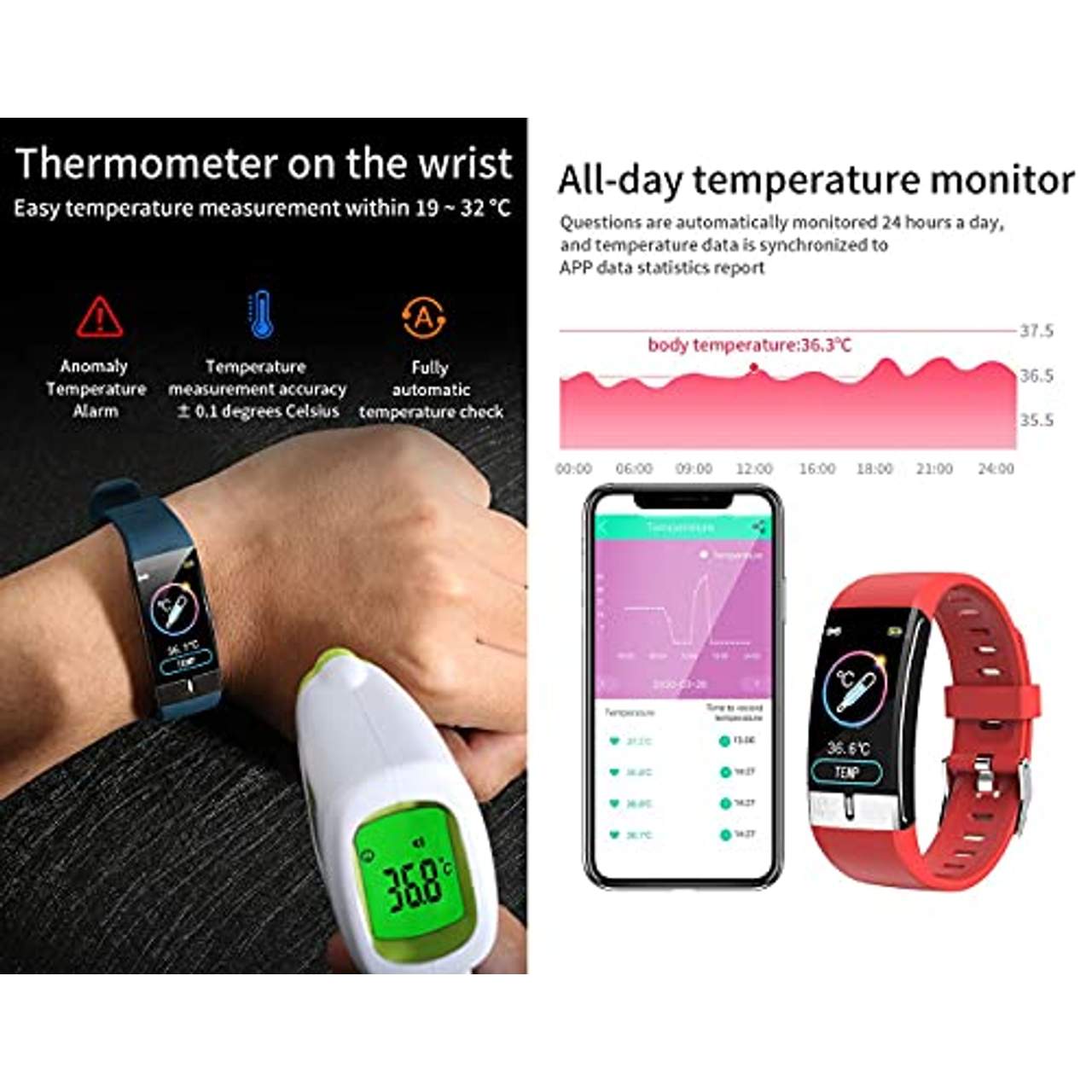 Smartwatch ECG & Temperature