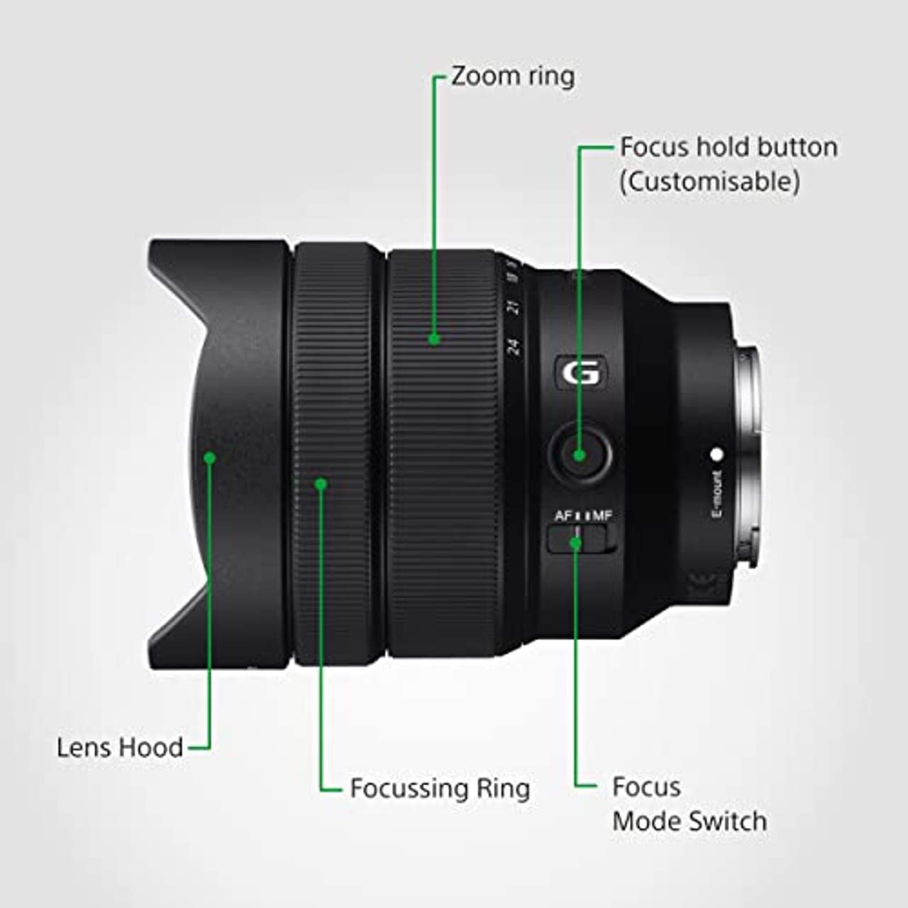 Sony SEL-1224G G Ultra-Weitwinkel-Zoom Objektiv