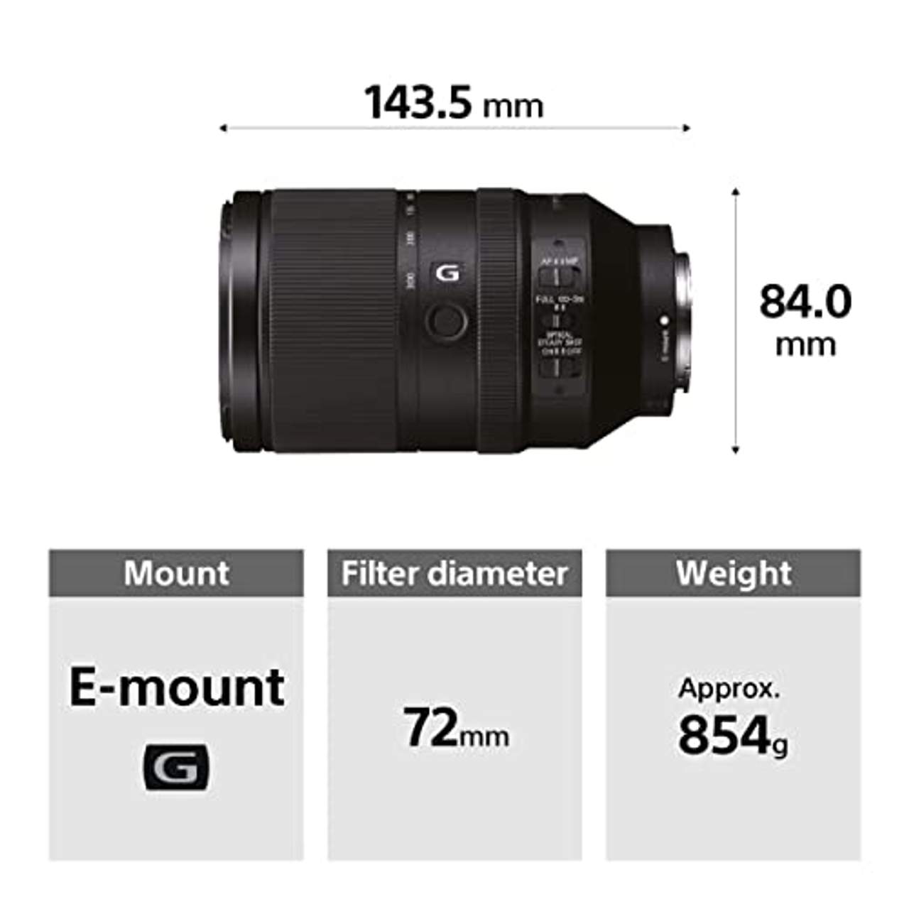 Sony SEL-70300G G Tele-Zoom Objektiv