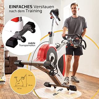 SportPlus Speedracer TÜV-geprüft Indoor Cycling Bike in Studioqualität