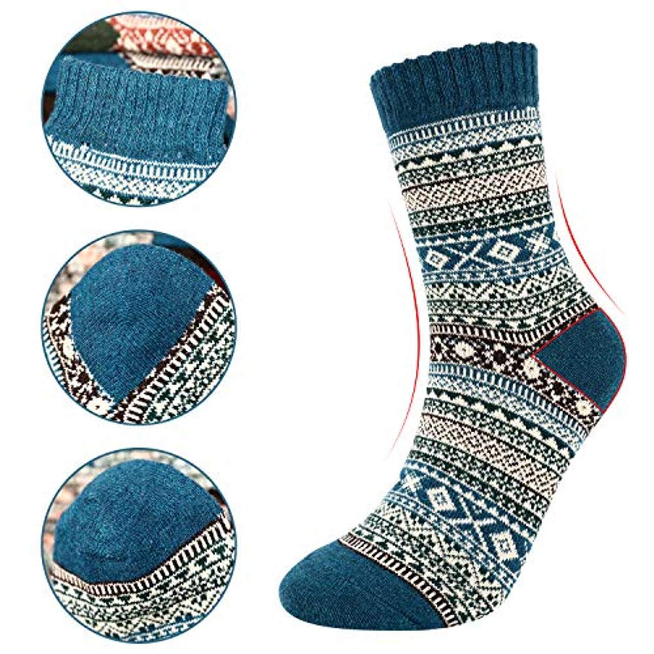 Gifort Warme Socken 6 Paare Wintersocken