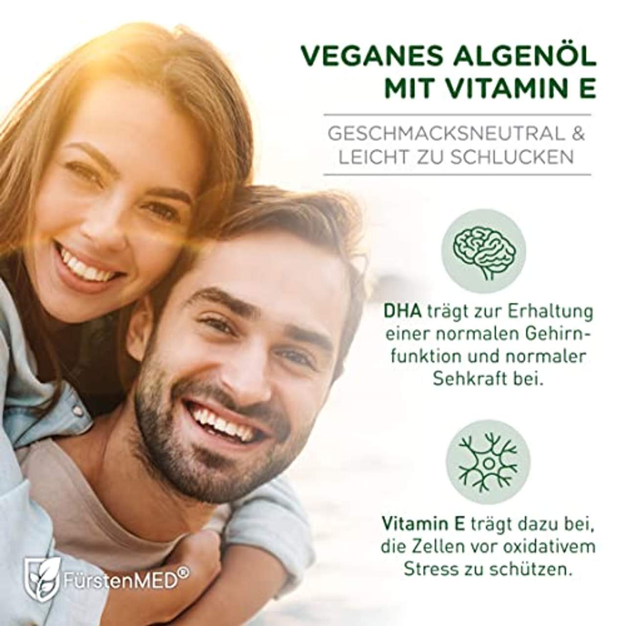 FürstenMED Algenöl Omega 3 Vegan Kapseln Hochdosiert