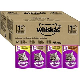Whiskas 1 Katzenfutter Geflügel-Auswahl in Sauce
