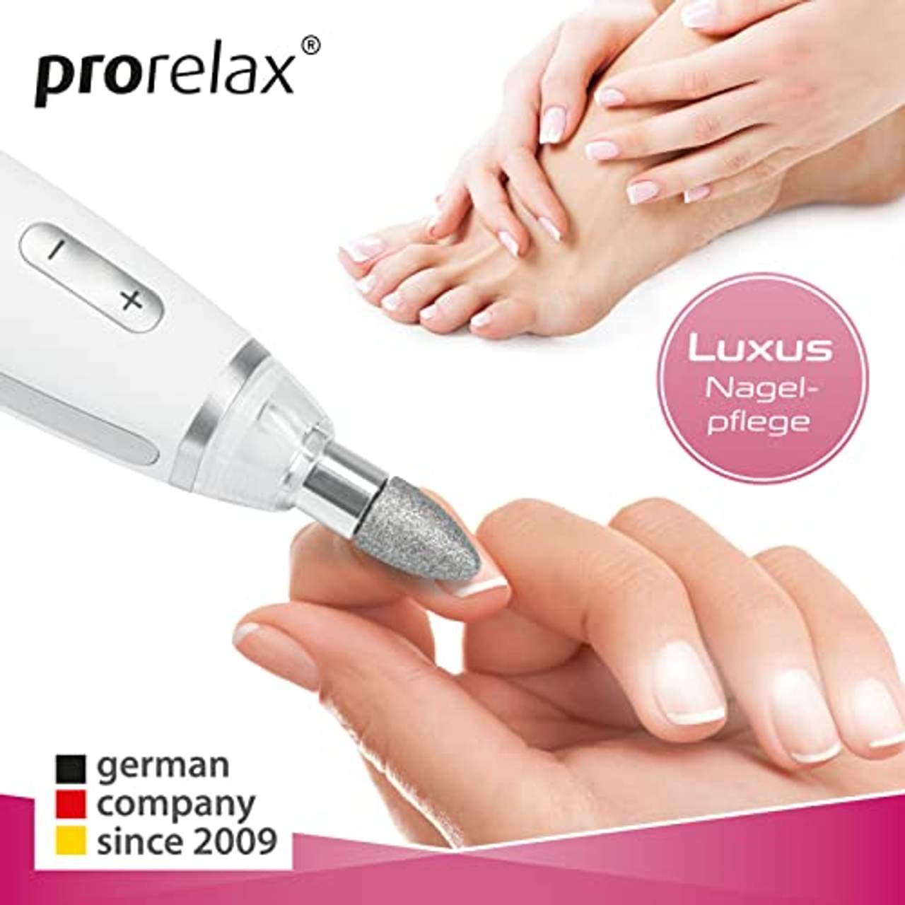 prorelax Maniküre-Pediküre-Set Deluxe Professionelle Hand- und Fußpflege