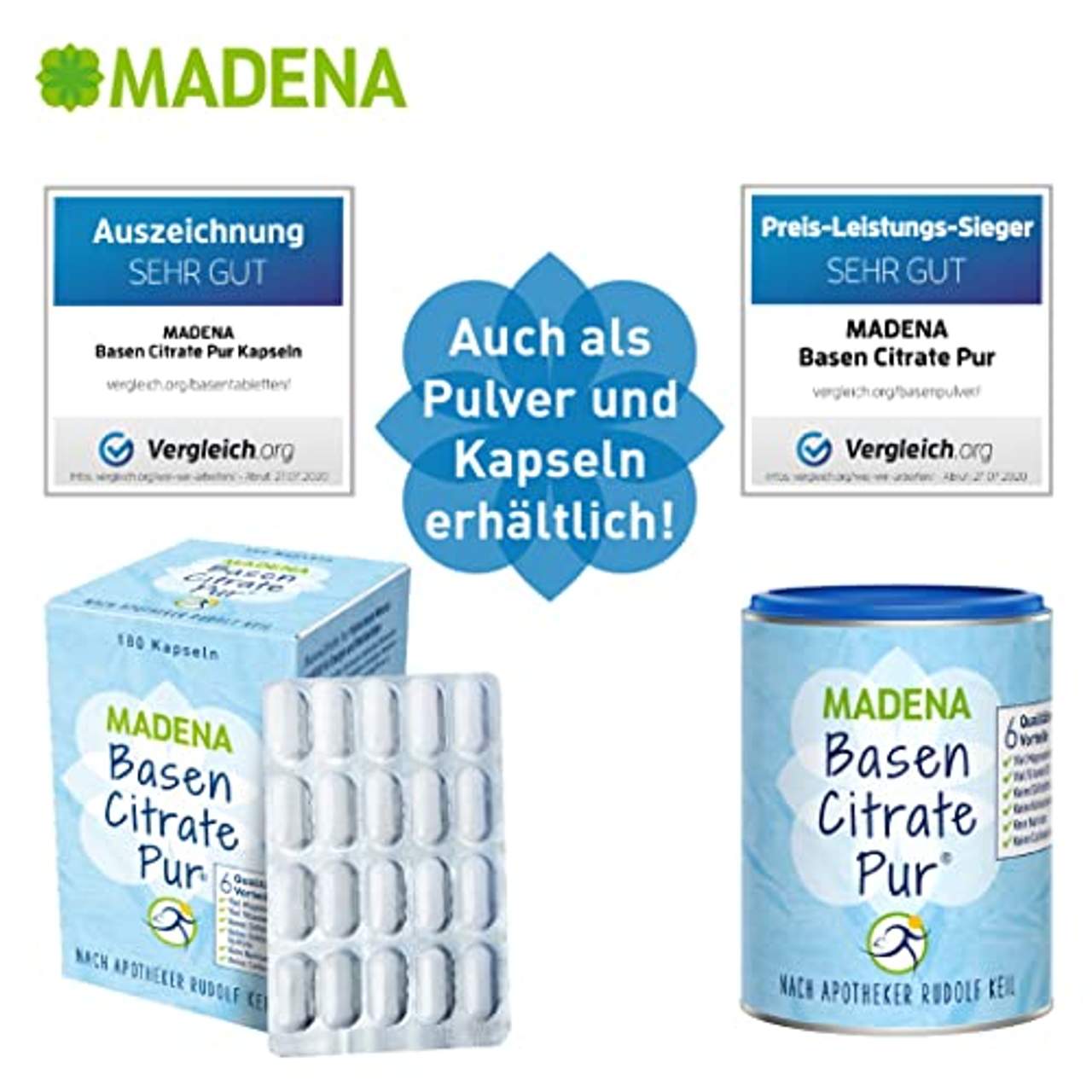 Madena BasenCitrate Pur Sachets nach Apotheker Rudolf Keil