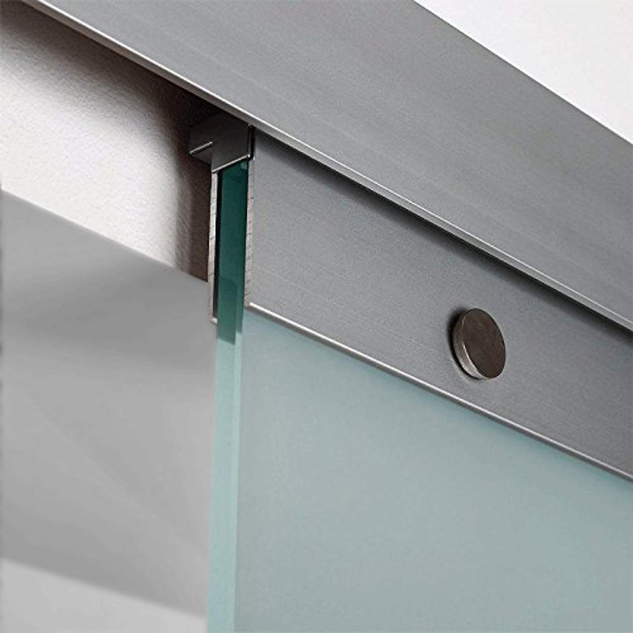 inova Glas-Schiebetür Soft Close 880x2035 mm Blockstreifen Design